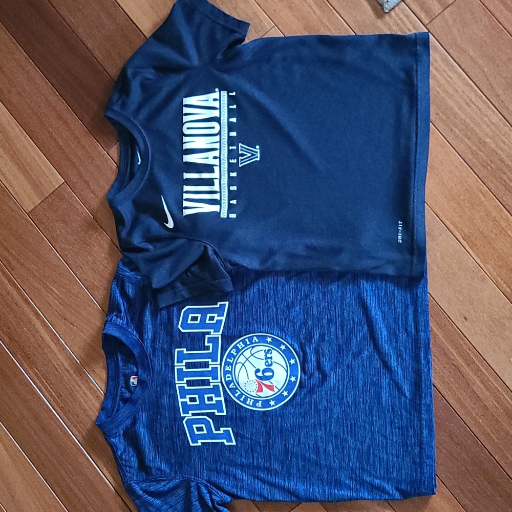 🏀 76ers and Villanova boys tees